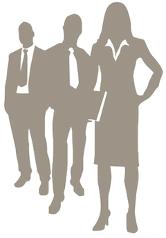 Silhouetten von Personen