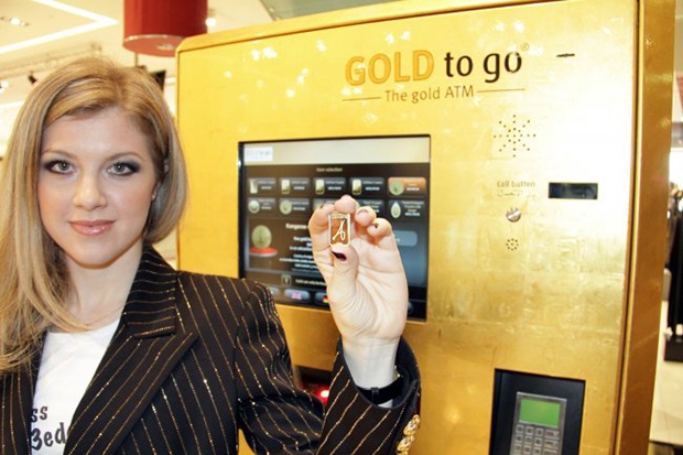 Goldbarren Automat