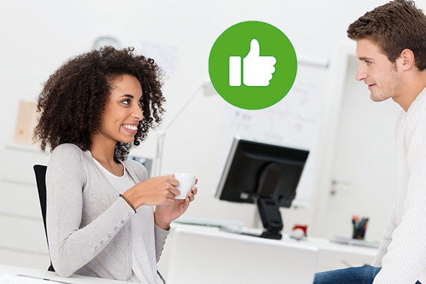 Flirten im büro